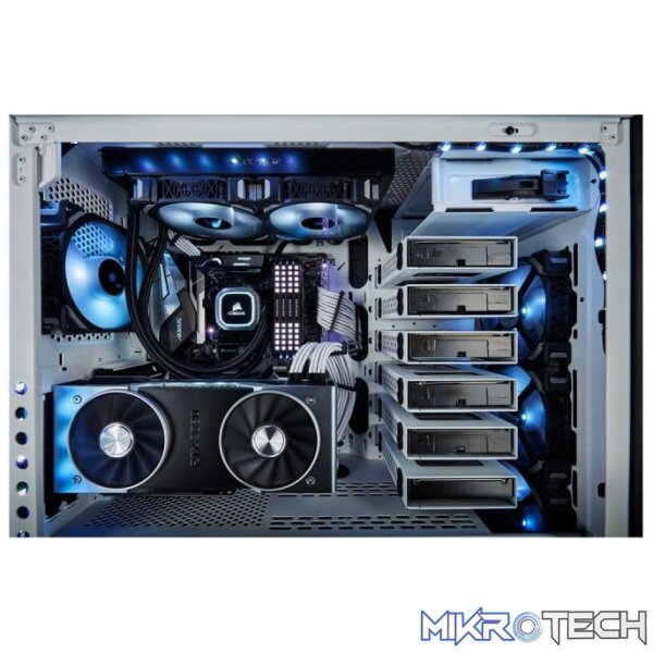 Corsair Carbide Series 678C White E-ATX Chassis with Tempered Glass side panel - Image 9